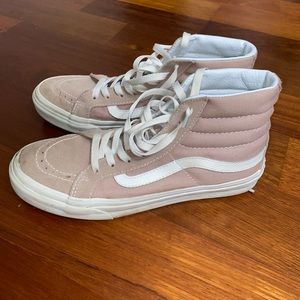 Pink suede vans